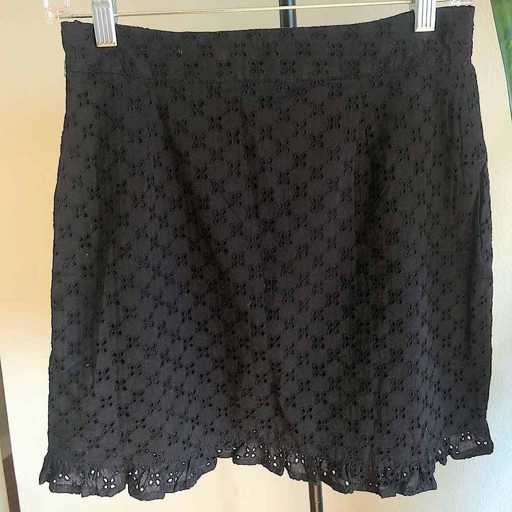 Cotton On black eyelet skirt, XS